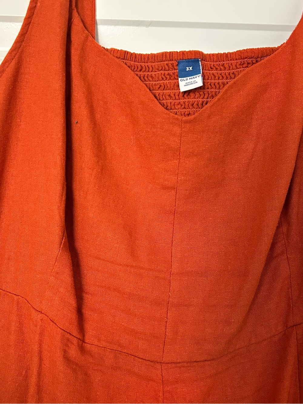 Old Navy Rust Orange Sleeveless Midi Dress - Picture 2 of 2